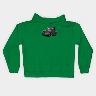 Model A Ford in black Kids Hoodie